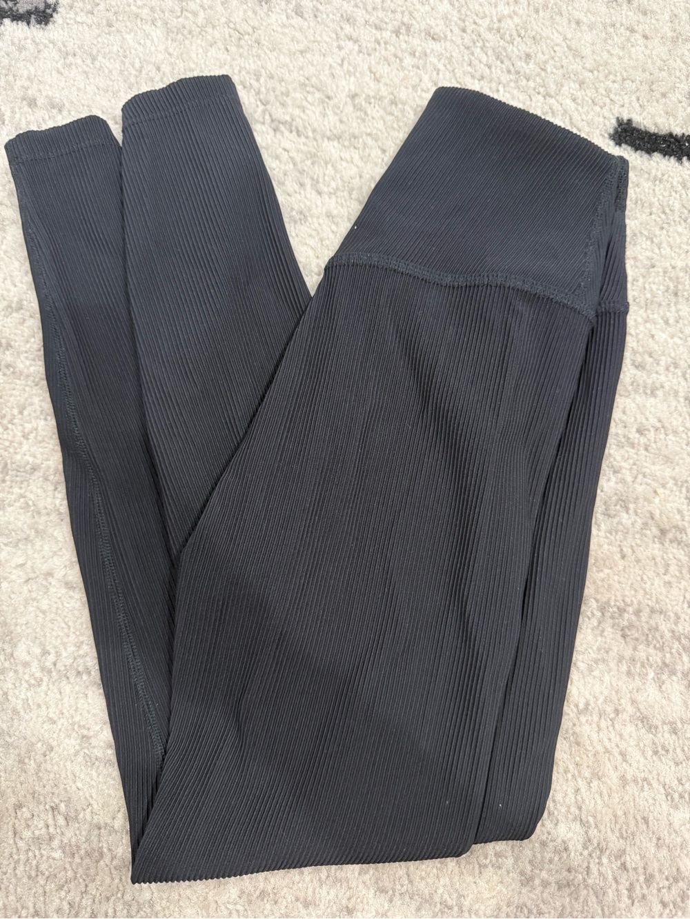Beyond Yoga Black Ribbed Leggings